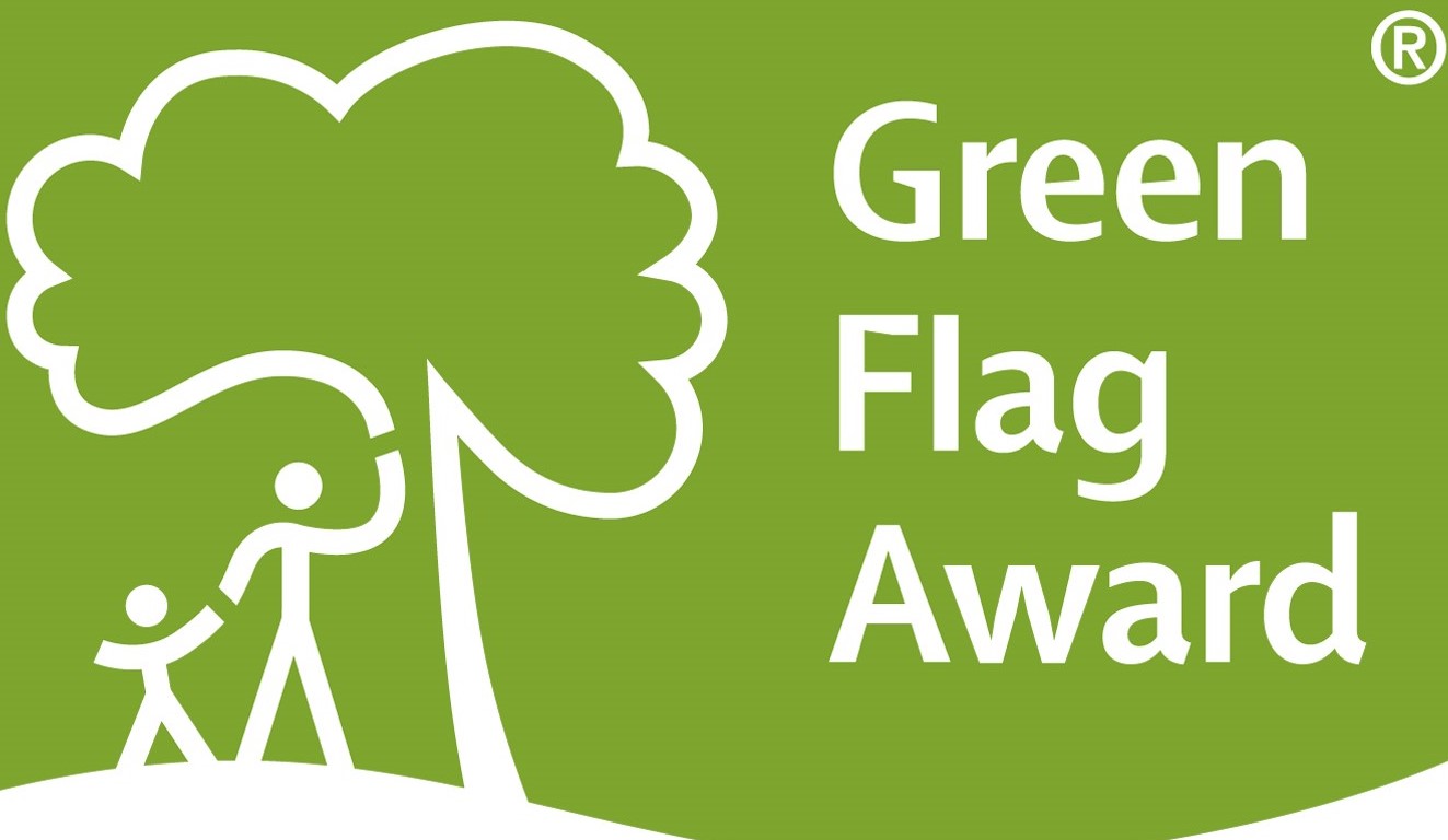 Teksti: Green flag Award.